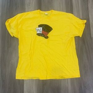 Cheshire Cat mad Hatter yellow alice in wonderland t-shirt unisex Size XL